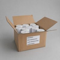 Caja de 20 rollos de 350 stickers etiquetas adhesivas térmico directo 100x150mm TD con precorte