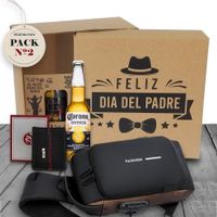 PACK 2 - Morral antirrobo y Billetera set de regalo para el dia del padre