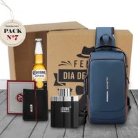 PACK 7 - Morral antirrobo y Billetera set de regalo para el dia del padre