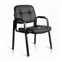 Silla de Espera Visita Haven Key para Oficina Consultorio Ergonomica de Cuero PU