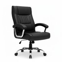 Silla de Oficina Presidencial Haven Rocky Giratoria 360° de Cuero Reclinable y Elevable