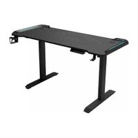 Escritorio Electrico Gamer Haven Rise Y100-B RGB Altura Ajustable 160cm
