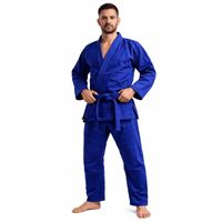 Jiu Jitsu Gi Adultos Conjunto Completo Lona - Azul