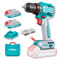 Taladro Atornillador 50nm + 2 Baterias 2ah + Cargador Total TDLI205062