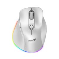 MOUSE GENIUS ERGO 9000S PRO DUAL RECARGABLE WIRELESS/BT PEARL WHITE (31030039400)