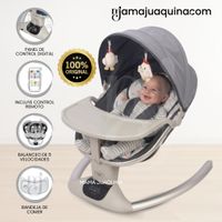 Mecedora Eléctrica para Bebés «LUXE NEW» Colección Exclusiva Light Gray