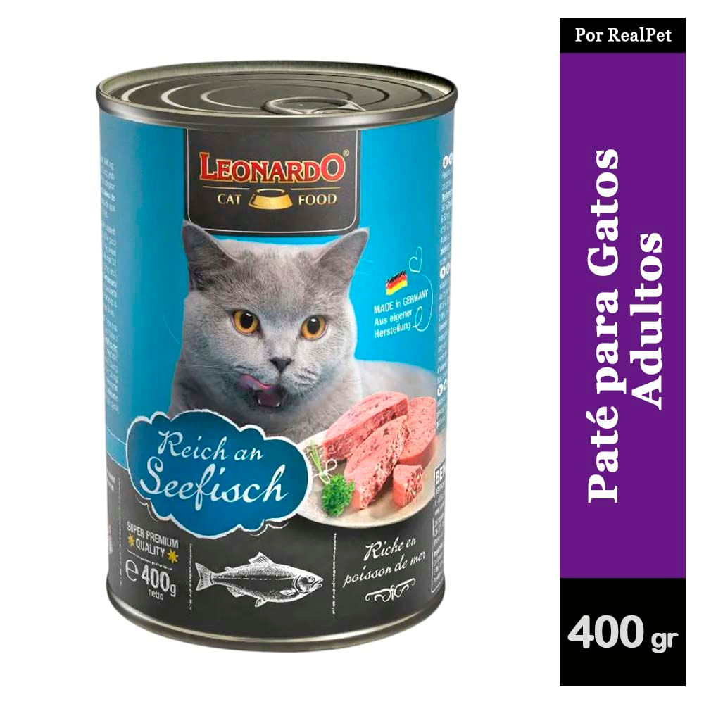 Paté para Gato Leonardo Quality Selection Pescado 400 gr