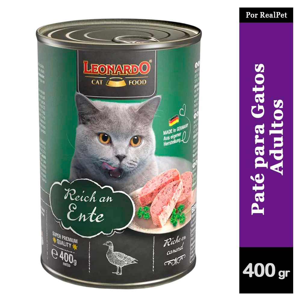 Paté para Gato Leonardo Quality Selection Pato 400 gr