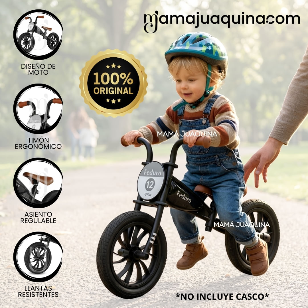 Bicicleta De Equilibrio Regulable «TITO» Edición Exclusiva Black