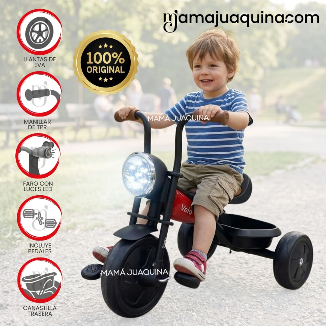 Triciclo Chavito «LUI» para Niños Red