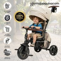 Triciclo Guiador «SHELY PLUS» para Niños con Mochila Beige