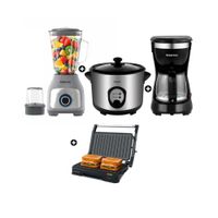 Combo Licuadora Taurus 1.5lt + Arrocera 1.2lt + Cafetera New +Mini Grill