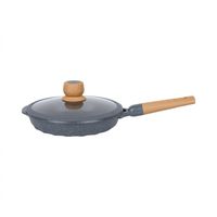 Sartén 22cm Antiadherente con Tapa Multiuso Cocina Gris