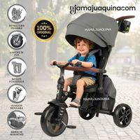 Triciclo Guiador «SHELY PLUS» para Niños con Mochila Gray