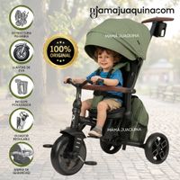 Triciclo Guiador «SHELY PLUS» para Niños con Mochila Green