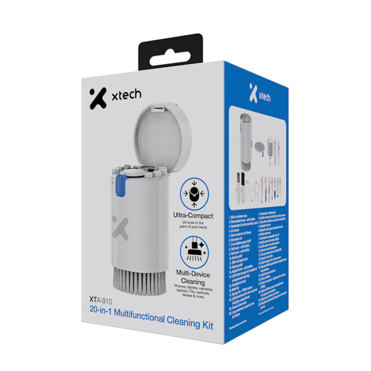 KIT DE LIMPIEZA MULTIFUNCIONAL 20 EN 1 XTA-910