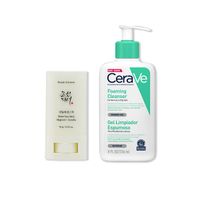 Matte sun stick mugwot + camelia SPF 50+ 18 gramos - Beauty of Joseon+CeraVe Gel Limpiador Espumoso