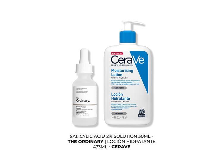 Salicylic Acid 2% Solution-30ml+CeraVe Loción Hidratante 473 ml