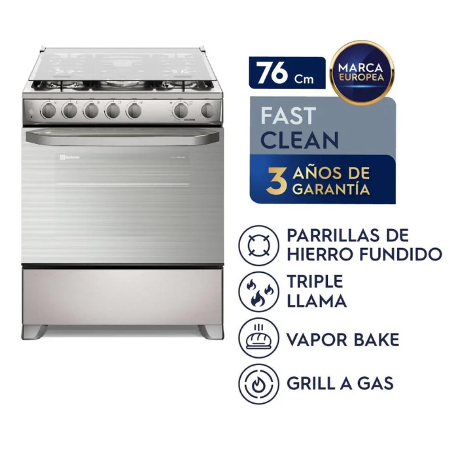 Cocina de pie Electrolux 5 Quemadores 76CM FE5LMR