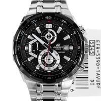 Reloj Casio Edifice Efr 539d 1av Genuino Silver and Black para Varon