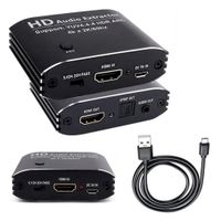 Extractor de Audio HDMI 4K a 60Hz con ARC (Salida Óptica SPDIF y 3.5mm)