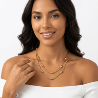 Collar de Mujer Largo dorado