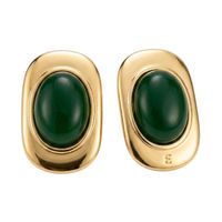 Aretes chumki XL verdes moda mujer accesorios