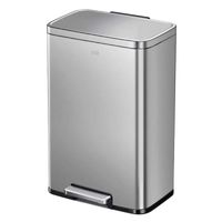 Papelera con pedal de Acero Inoxidable 50L (42.5x64.6 cm)