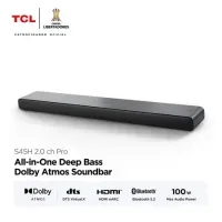 Soundbar TCL Bluetooth 2.0 S45H Negro