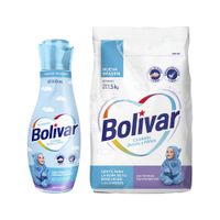Pack BOLÍVAR: Detergente en Polvo Baby Kids Bolsa 1.5Kg + Suavizante Bebé y Niños Botella 800ml