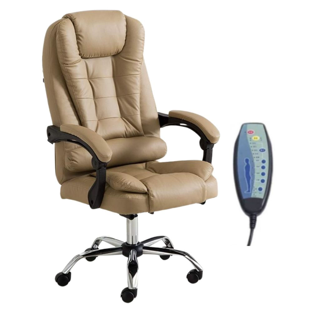 SILLA ERGONOMICO GERENCIAL 7 VIBROMASAJES - CAPUCCINO