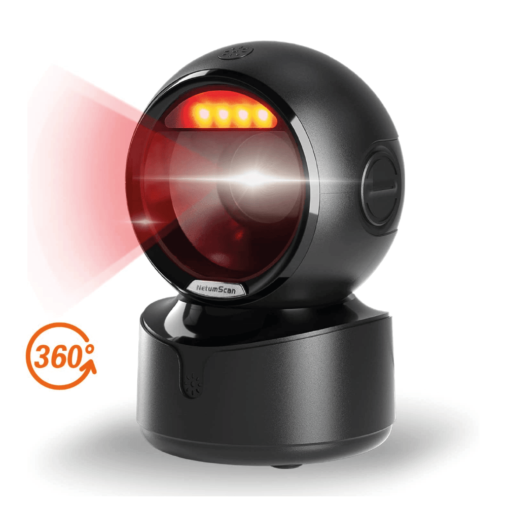 Lector Codigo 2D Omnidireccional 360º USB NETUM