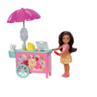 Muñeca Chelsea Carrito Comida Barbie Fdb32