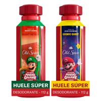 Pack OLD SPICE: Desodorante para Hombre en Spray Luigi Frasco 175ml + Desodorante para Hombre en Spray Mario Frasco 175ml