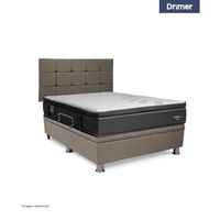 Dormitorio Praktibox Cromopedic Queen Cuadros Beige Vivid