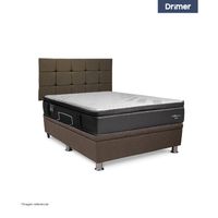 Dormitorio Praktibox Cromopedic 1.5 Plazas Cuadros Marron
