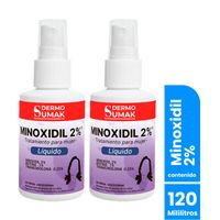 Loción Minoxidil Mujer 2% 60Ml Dermo Sumak 2 Und