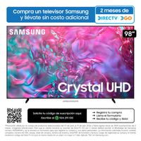 Televisor Samsung 98"" UN98DU9000GXPE 98'' Crystal 4K UHD DU9000 Tizen OS Smart TV Graphite Black