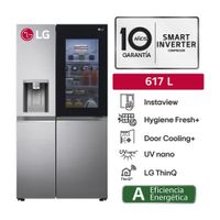 Refrigeradora Lg Gs66sxn Side By Side 617 litros Negro