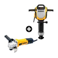 COMBO Martillo Demoledor Hexagonal Brushless 1800W 1/8"" 16Kg Dewalt + Esmeril Angular Dwe750 4-1/2"" 750W Dewalt