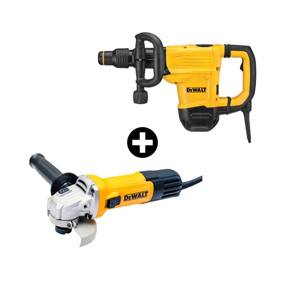COMBO Martillo Demoledor SDS Max 1350W D25832K Dewalt + Esmeril Angular Dwe750 4-1/2"" 750W Dewalt