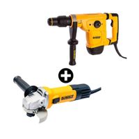 COMBO Martillo Demoledor SDS Max 1050W D25810K Dewalt + Esmeril Angular Dwe750 4-1/2"" 750W Dewalt