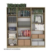 Combo Modular: 3 Estantes 14 Niveles Home Macadamia