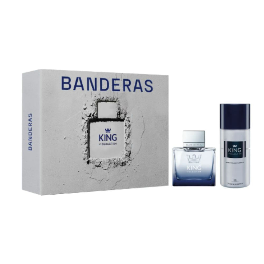 Set Perfume Hombre King Of Seduction Eau De Toilette For Men 100 Ml + 24h Deodorant Spray 150 Ml