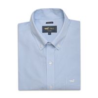 Camisa M/L Algodón Para Hombre Wf Pb Celeste Rockford