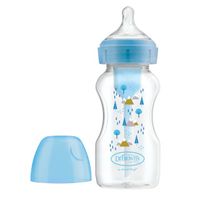 Biberón de Polipropileno Boca Ancha de 9oz/270ml - Azul Nieve