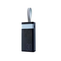 Cargador Portatil power Bank 30000mah Rpp-320 Pd+qc 20w+225w - Negro