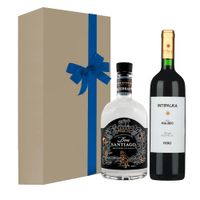 PACK VINO INTIPALKA VARIETAL MALBEC 750ML + PISCO DON SANTIAGO M.V. QUEBRANTA 500ML