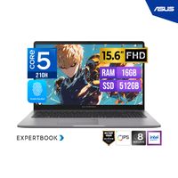 LAPTOP ASUS EXPERTBOOK P1503CVA-S72381 15.6"" FHD IPS Core 5 210H 16GB DDR5 512GB FreeDOS
