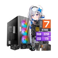 CPU GAMER RYZEN 7 8700G 32GB RAM DDR5 1TB SSD